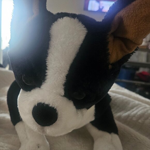 Melissa & Doug Black and White Stuffed Dog - Picture 2 of 3